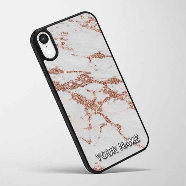 White and Rose Gold Marble - Hard Skin White and Rose Gold Marble - Hard Skin