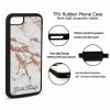 White and Rose Gold Marble - TPU Skin