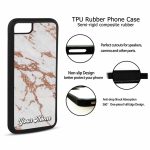 White and Rose Gold Marble - TPU Skin