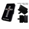 Words in a Crucifix - Synthetic Leather Flip Case